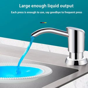 Distributeur de <span class=keywords><strong>savon</strong></span> <span class=keywords><strong>liquide</strong></span> en acier inoxydable pour la cuisine Distributeur de <span class=keywords><strong>savon</strong></span> en mousse métallique compatible <span class=keywords><strong>lave</strong></span>-<span class=keywords><strong>vaisselle</strong></span> - Product Image 5