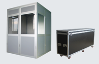 Cabine portable professionnelle SINGDEN pour traducteur SIB003, cabine d'interprétation professionnelle pour deux interprètes