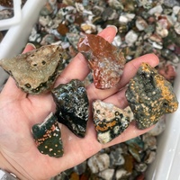 Vente en gros de pierres brutes naturelles colorées d'océan jaspe, cristaux de guérison Reiki, pierres précieuses de quartz pour la décoration