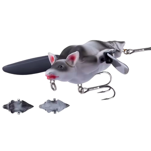 Biomimétique 3D chauve-souris Luya chauve-souris flotteur 95mm 28g son balançant natation Style trois crochets basse aiguillat - Product Image 1