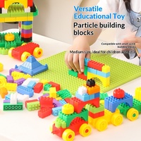 Ensemble de blocs de construction emboîtables en PP, 40 pièces, jouet éducatif sur le thème de la nature et des animaux pour les acheteurs de matériel scolaire et de maternelle