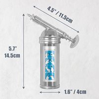 Pistola de Grasa Mini de Calidad CyclingDeal, Inyector de 80 cc Dispensador Compacto de 3 oz con Empuñadura de Pistola, Operación con una Sola Mano, Hecho en China
