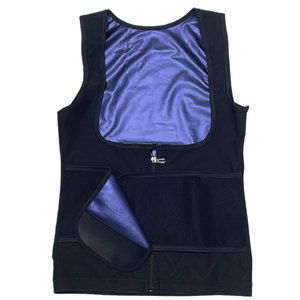 Gilet de sauna pour hommes, gilet amincissant, chemise de sudation zippée, débardeur de sudation pour la graisse abdominale - Product Image 4