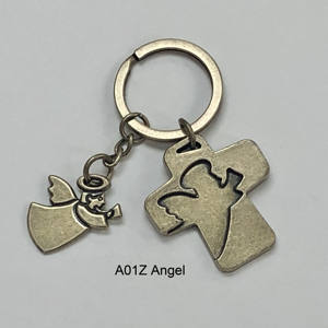 Best Selling Premium Quality Goodlooking Bronze Cross Angel <b>Key</b> Buckle for Decoration - Product Image 1