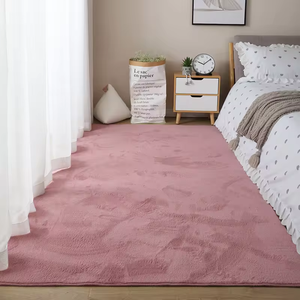 软垫聚酯仿羊绒非常柔软宠物友好型纯色OEM ODM酒店地毯墙到墙 - Product Image 6