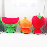 Petit MOQ 100 pièces – Personnalisez vos jouets en peluche personnalisés : fruits (pastèque, citrouille, tomate)