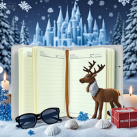 Carnet de sublimation avec fente pour carte, bande élastique, carnet vierge DIY, impression pleine page, couverture interchangeable, journal personnalisable