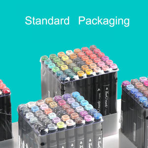 80 цветов Нетоксичная краска, двухсторонние маркеры для эскизов, двухсторонние маркеры для рисования спиртовым перманентным художественным маркером - Product Image 2