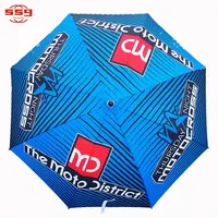 Custom Promotional Advertisement Gift Digital Full Printing Big Logo Straight Auto Open Golf Umbrella With Logo Prints