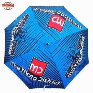 로고 인쇄를 가진 주문 선전용 광고 선물 디지털 방식으로 가득 차있는 인쇄 큰 로고 똑바른 자동 열려있는 골프 우산