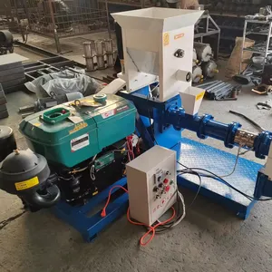 Goedkope Prijs Dieselmotor Drijvende Pellet Voedsel Maken Machine Houten Kist Blauw Mits Fantai Kat Kruid Pompmachine Droge Pomp