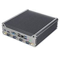 Ordinateur industriel sans ventilateur MINIBOX-B17, 6xCOM Multi I/O, 9-36V, large plage de tension, mini PC en alliage d'aluminium, stabilité de qualité industrielle