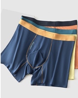 Sous-vêtements pour hommes en bambou doux et écologique à 95 %, caleçons boxer avec ceinture élastique pour le marché OEM US EU