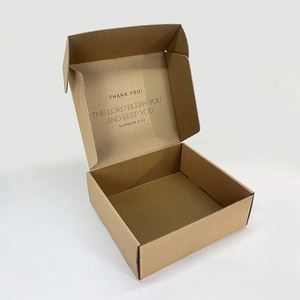 Boîte d'expédition en <span class=keywords><strong>carton</strong></span> kraft recyclable avec logo personnalisé en relief, imprimée avec du papier artistique, emballage en <span class=keywords><strong>carton</strong></span> ondulé pour l'envoi postal et l'expédition - Product Image 2