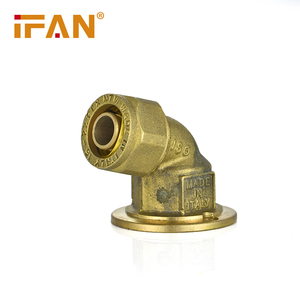 IFAN DIN 16892 Nhà Máy Giá Brass nén phù hợp tùy chỉnh pex AL pex phù hợp <span class=keywords><strong>45</strong></span> độ khuỷu tay pex phụ kiện - Product Image 1