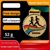 Medalla Deportiva Personalizada de Fabricante con Acabado en Oro y Plata para Maratón, Carreras de 5K/10K, Ciclismo, Atletismo, Karate