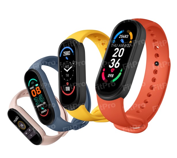 M6 smart band bracelet watch waterproof music play heart rate tracker m6 smart mi band