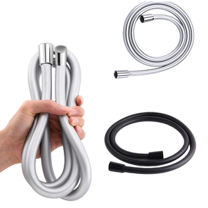 Tuyau <span class=keywords><strong>de</strong></span> douche en PVC avec maille tressée en acier inoxydable et connecteurs en acier inoxydable 304, 5 couches anti-éclatement pour salles <span class=keywords><strong>de</strong></span> <span class=keywords><strong>bain</strong></span> à faible pression d'eau - Product Image 1