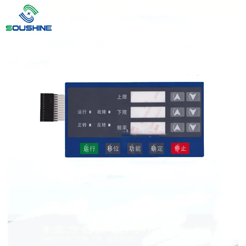 Panel de interruptores de membrana DIY de bajo precio con botón de grabado para Membrana de interruptor de teclado Reliance