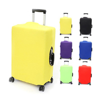 Housse de protection pour bagages personnalisée, géométrique, transparente, à fermeture éclair, élastique, résistante à l'eau, écologique