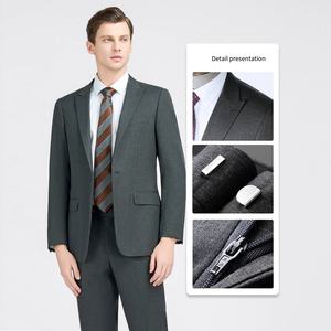 HARCHOY Costumes d'affaires pour hommes pour adultes <span class=keywords><strong>Assurance</strong></span> bancaire Professions juridiques Pantalon respirant à fermeture éclair en stock pour le lieu de travail - Product Image 2