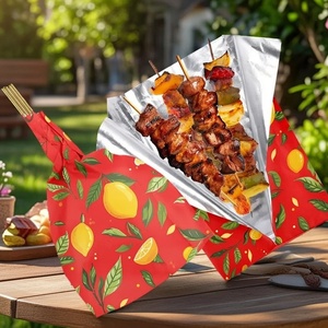 Sac en papier résistant à la graisse pour croissants, collations, biscuits, sandwichs, frites, pâtisseries, hamburgers, avec doublure en papier ciré de qualité alimentaire, couleur personnalisée - Product Image 1