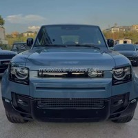 Land Rover Defender 110 için Siyah Parlak Kaplama Ön ve Arka Tampon Çamurluk Etekleri Kapı Döşeme Paneli Yükseltme