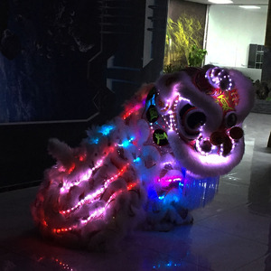 Disfraz de León del Sur de Foshan con Luces, Danza del León Folclórica China Tradicional para Halloween, Navidad y Año Nuevo - Product Image 5