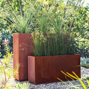 Jardinière d'extérieur en acier Corten à vendre – Fournisseur de pots et jardinières de jardin en Corten personnalisables - Product Image 1