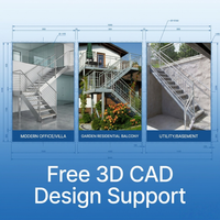 Escalier en acier de sécurité industrielle pour extérieur, galvanisé, avec balustrades &amp;   Services de fabrication de rampes d'accès
