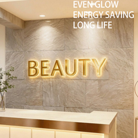 Enseigne LED personnalisée, enseigne 3D, panneau rétroéclairé, lettres alphabétiques pour devanture de magasin et mur d'entreprise
