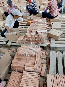 Chapa de ladrillo de arcilla de fuego roja, antigua, reciclada, para pared de construcción - Product Image 3