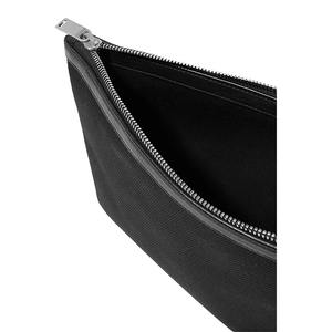 Custodia in tela con stampa rifinita in <span class=keywords><strong>pelle</strong></span> nera con manico - Product Image 3