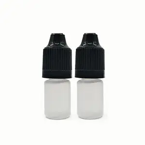 Tamperproof cap 3ml 5ml 10ml PE squeeze plastic dropper bottle for eye drops