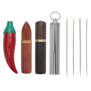 JP Portable 12pcs Household Sewing Accessories Tools <strong>Needles</strong> Stainless Steel Hand Sewing Big Eye <strong>Needles</strong> With Wooden <strong>Needle</strong> Case - Product Image 1