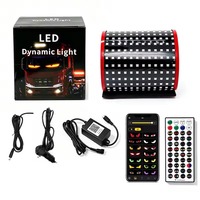 Feux de signalisation dynamiques pour camion Lemombo, motifs de lumière Devil Eyes, étanches IP68, panneau de pare-brise LED triangulaire, 24V 5W, garantie 1 an