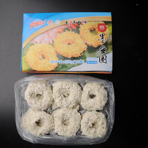 Snack di Calamari Panati Congelati Sani, Pronti da Cucinare, Anelli di Calamari Pre-Fritti per Bento, Fast Food - Product Image 4