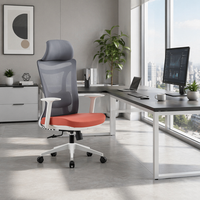 Chaise de bureau ergonomique moderne pivotante en maille réglable, chaises de direction de luxe, ensemble de mobilier personnalisable, vente en gros
