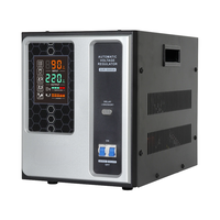 Régulateur de tension automatique monophasé 3000VA 3kVA AC 220V SVC avec affichage numérique, efficacité 96%, contrôle par servomoteur