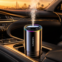 Diffuseur d'arômes à projection de ciel étoilé, diffuseur d'air portable pour voiture, commande tactile, lumière RGB, 100 ml, coque en alliage