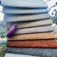Tissu de canapé en velours hollandais 100% polyester, doux, teint et imprimé, jacquard tricoté uni, occultant, écologique, multicolore