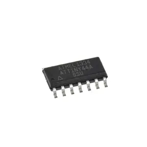 Kualitas tinggi asli Ram 8-bit AVR RISC 4KB Flash 2.5V/3.3V/5V 14-Pin kontroler mikro ATTINY44A-SSU