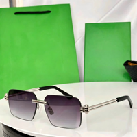 Lunettes de soleil polarisées tendance de haute qualité, légères, dorées, unisexes, monture intégrale en métal carré, avec protection UV pour une utilisation en extérieur