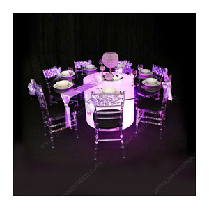 Bàn Ăn Đám Cưới Kính Tròn Lãng Mạn Cho Thuê Sự Kiện - Product Image 2