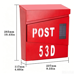 Boîte <span class=keywords><strong>aux</strong></span> <span class=keywords><strong>lettres</strong></span> extérieure à économie d'énergie avec éclairage LED solaire, moderne, résistante <span class=keywords><strong>aux</strong></span> intempéries, murale, pour la sécurité de la maison et du jardin - Product Image 3