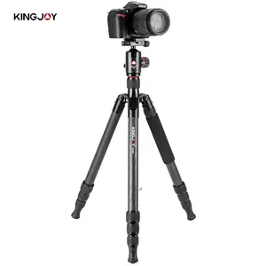 Kingjoy 2023 Video Statief Fotografie Professionele Heavy Duty Koolstofvezel Camera Statief Stand Voor Camera