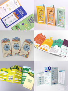 Folleto Plegable con <span class=keywords><strong>Diseño</strong></span> Personalizado, Atractivo, Troquelado, Laminado, con Pliegues, Hecho <span class=keywords><strong>de</strong></span> Papel Couché - Product Image 6