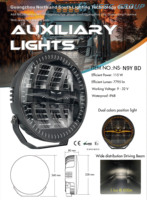 Feux de route auxiliaires LED 9 pouces 240W avec feux de position dynamiques blancs et ambre pour Scania Volvo FH4 FH5 Toyota Accessoires pour camions