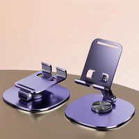 Support de téléphone portable à rotation de 360 ° pour iPhone Xiaomi Support de tablette de bureau réglable Support de téléphone portable de table universel