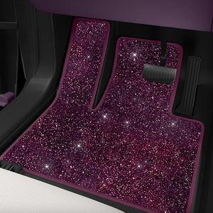 Tapis de sol de voiture de luxe sur mesure à double couche en cuir <span class=keywords><strong>ciel</strong></span> étoilé, non toxique, antidérapant, toutes saisons, pour Audi <span class=keywords><strong>Mercedes</strong></span>-Benz Honda - Product Image 2